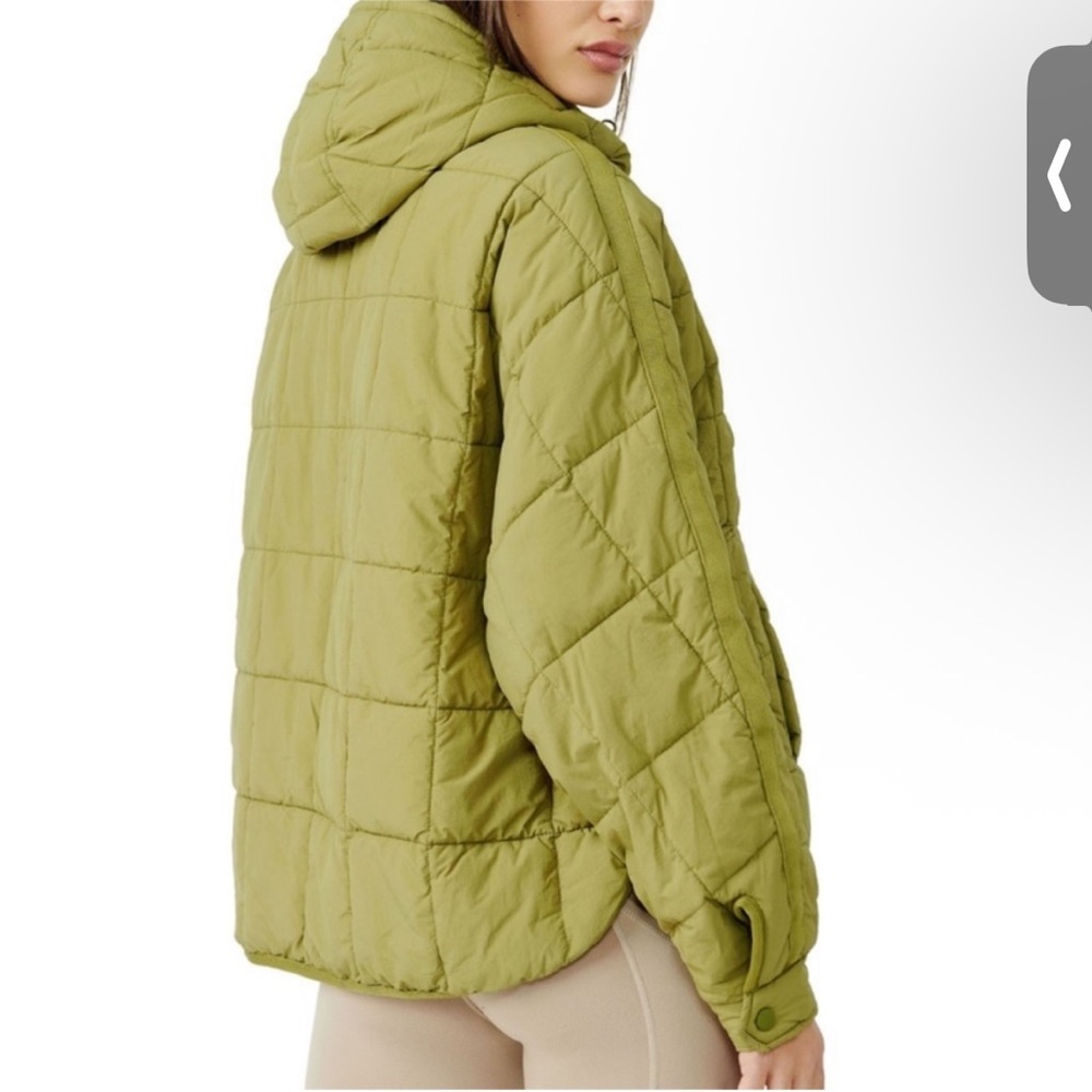 Free People Movement Pippa Packable Pullover Puffer in Dusted Military - Picture 3 of 6